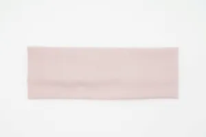 Soft knit headband detail, elastic fabric texture, comfortable wide hair accessory view.