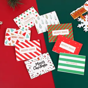 Surtido de Tarjetas de Felicitación de Navidades Festival Tarjetas de Bendición de Vacaciones con Sobres Diseño Moderno Minimalista