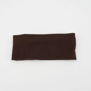 Solid color wide sports headband for women, thick elastic hair band for daily fitness.