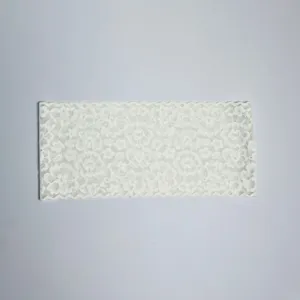 White lace headband elastic wide hair band floral hair accessories for women casual daily wear.