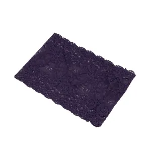 Paarse kant elastische hoofdband brede holle haarband retro boheemse haaraccessoires.