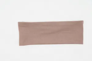 Bandeau de yoga large de couleur unie, bande de cheveux en tricot extensible et mode.