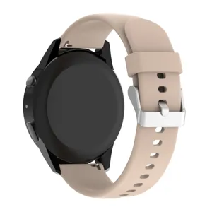 Silikon Smartwatch Ersatzarmband mit Metallschliesse und Schnellverschluss Stiften fuer Alltag.