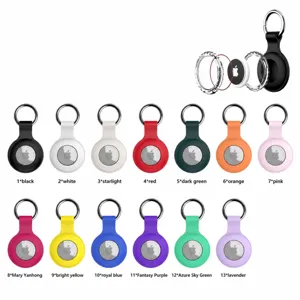 Protective case for Apple AirTag, PC waterproof 2-in-1 keychain cover in multiple colors.