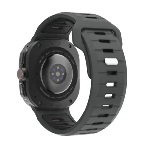 Replacement silicone sports watch band for Samsung Galaxy Watch Ultra 47mm smart watch accessory.