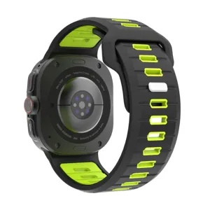 Silicone sport watch strap replacement for Samsung Galaxy Watch Ultra 47mm dual color