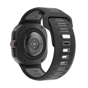 Replacement silicone sports strap for Samsung Galaxy Watch Ultra 2 47mm black band accessories