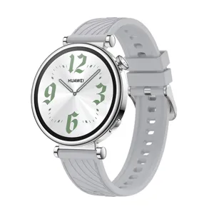 Compatible with Huawei GT4 watch band grey silicone strap replacement smartwatch accessory