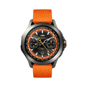 Orangenes Silikon-Ersatzarmband 22mm kompatibel mit Xiaomi Watch S4 Sport robust