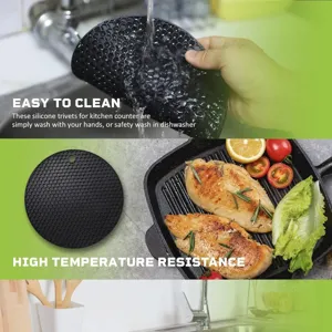 Set de table en silicone résistant à la chaleur tapis anti-dérapant pour cuisine moderne