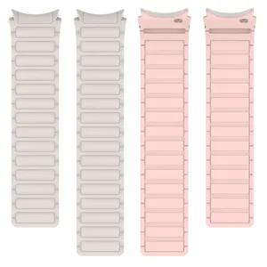 Silicone magnetic replacement watch strap band compatible with Samsung Galaxy Watch series daily wear.