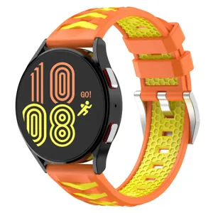 Silicone watch strap with tire texture design, durable and comfortable for sports smartwatch.