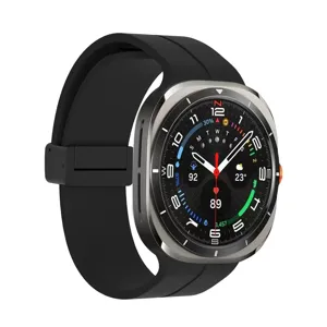 Silicone watch strap compatible with Samsung Galaxy Watch Ultra 7, comfortable magnetic band.