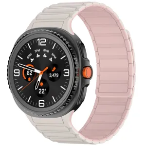 Silicone magnetic watch band compatible with Samsung Galaxy Watch 8 Classic replacement strap