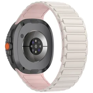 Silicone magnetic watch strap detail view, compatible with modern smart watch devices.