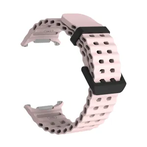 Silicone breathable watch strap detail, multi-hole replacement band for smart watch accessories