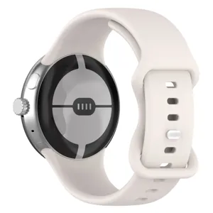 Replacement silicone watch strap and metal case set for smart watch, comfortable and durable.