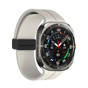 Replacement magnetic silicone watch strap for Samsung Galaxy Watch Ultra smartwatches.