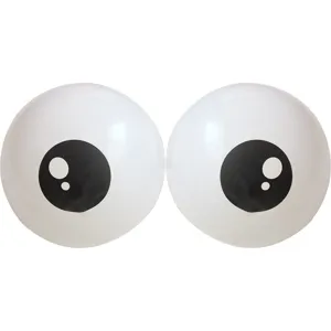 Ballon en latex en forme de globe oculaire de 5 pouces pour accessoires de fête d'Halloween.
