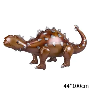 4D dinosaur aluminum foil balloon cartoon toy jungle theme party birthday decoration 44x100cm