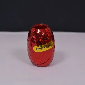 Ruban laser rouge 5mm x 10m pour décoration de fête de ballon ficelle d'emballage