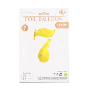 Ballon alu chiffre 40 pouces grand ballon dore numerique pour decoration de fete danniversaire