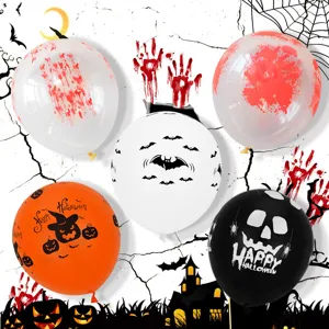 Halloween Latexballons Kürbis Fledermaus Bedruckt Party Dekoration Ballons