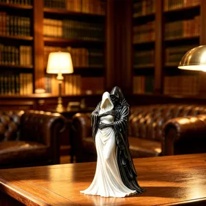 Gothic death and dark queen resin figurine home decor sculpture desktop ornament piece