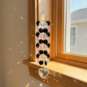 Exquisite crystal suncatcher window hanging prism rainbow maker for home interior decor