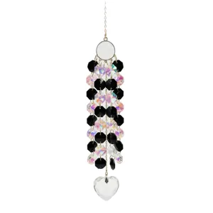 Crystal suncatcher wind chime window hanging pendant for home garden decor items.