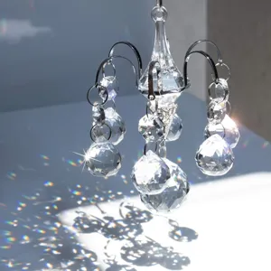 Crystal chandelier suncatcher hanging prism ornament rainbow maker window decor gift