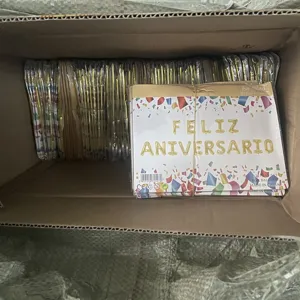Ensemble de ballons en aluminium anniversaire espagnol 16 pcs, décoration de fête.