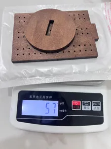 Supporto per esposizione di orecchini in legno rustico organizer da tavolo per gioielli