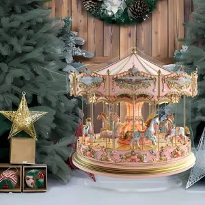 Acchiappasole acrilico giostra da sogno decorazione per finestra natale con supporto regalo