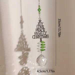Kristall Weihnachtsbaum Sonnenfaenger Fenster Haengen Anhaenger Heimtextilien 35cm