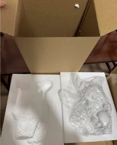 Detailansicht der Verpackung des Harz Medusa Buchschoners mit Schutzschaumstoff.
