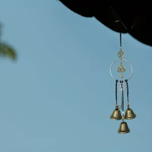 Exquisite witch wind chime Wicca protection bell magical home room windowsill hanging decor detail