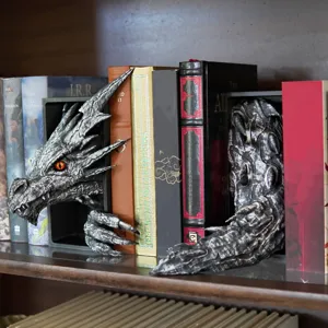 Kreativer Fantasie Drache Buchstützen Kunsthandwerk aus Harz Büro Wohnzimmer Bücherregal Desktop Dekorative Ornamente Buchhalter