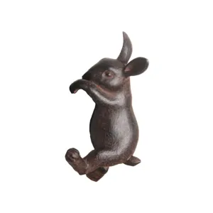 Lapin en résine de Pâques décoration de jardin cour statue d'animal ornement de table.