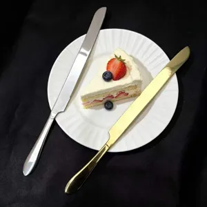 Roestvrij Staal Taartmes En Schep Set Lange Handvat Broodmes Dessert Pizza Snijder Bakgereedschap Goud En Zilver