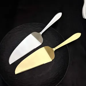 Roestvrijstalen taartschep spatel set lange handgreep dessert bakgereedschap
