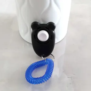 Portabler Kunststoff Haustier Training Clicker Hund Training Werkzeug Mit Elastischem Handgelenkband Tierform Verhalten