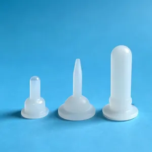 Pet feeding nipple set for newborn kittens and puppies, silicone nursing bottle replacement parts.