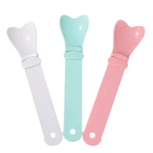 ABS Pet Cat Strip Feeder Spoon Cute Heart Shape Cat Food Feeding Tool Portable Pet Snacks Extruder Cat Supplies