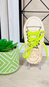 Wooden shoe lacing practice board montessori educational toy for kids fine motor skill training