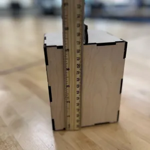 Caja de regalo de dinero de graduación de madera hucha accesorio de fiesta con regla detalle