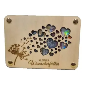 Caja sobre de regalo de madera creativa wish granter portamonedas decoración fiesta