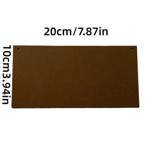 Wooden hanging sign blank board rectangular wooden plaque DIY wall decor 20x10cm natural wood