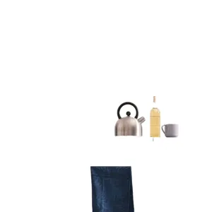 Stainless steel kettle glass bottle mug and kitchen textile set for home decoration main item