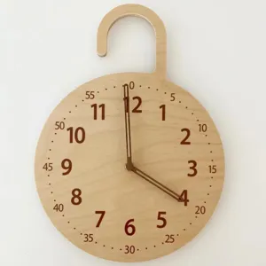 Japanischer Stil Holzuhr Kreative Stille Minimalistische Wanduhr Für Kinderzimmer Und Wohnzimmer Deko